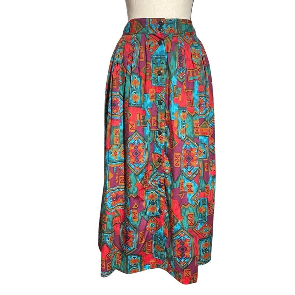 Penbrooke Lane Colorful Geometric Print Women's Skirt